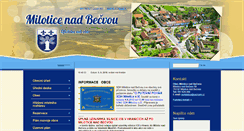 Desktop Screenshot of miloticenadbecvou.cz